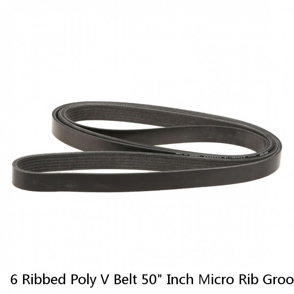 6 Ribbed Poly V Belt 50" Inch Micro Rib Groove Flat Belt Metric 500J6 500 J 6 #1 small image